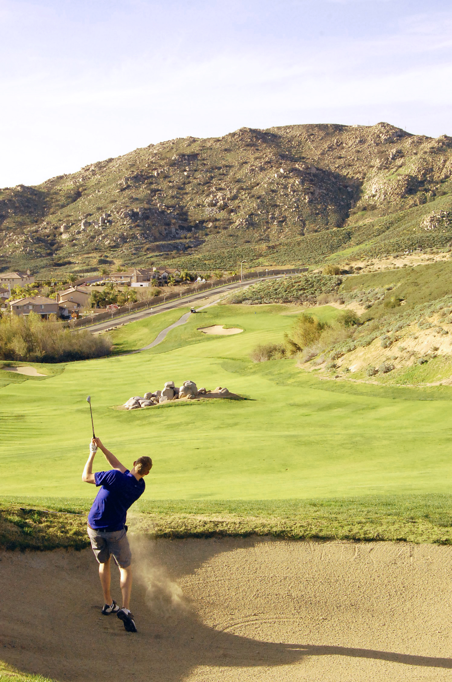 golfer on golf course